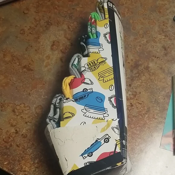 FRIENDS Gray and Yellow Cartoon Bottoms - Picture 3 of 4